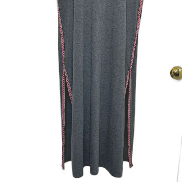 NATURAL LIFE FRANKIE KNIT MAXI DRESS HEATHER GRAY & PINK SIZE SMALL NWT - Picture 7 of 15